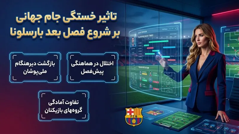تاثیر خستگی جام جهانی بر شروع فصل بعد بارسلونا دقیقا از کجا شروع می شود؟