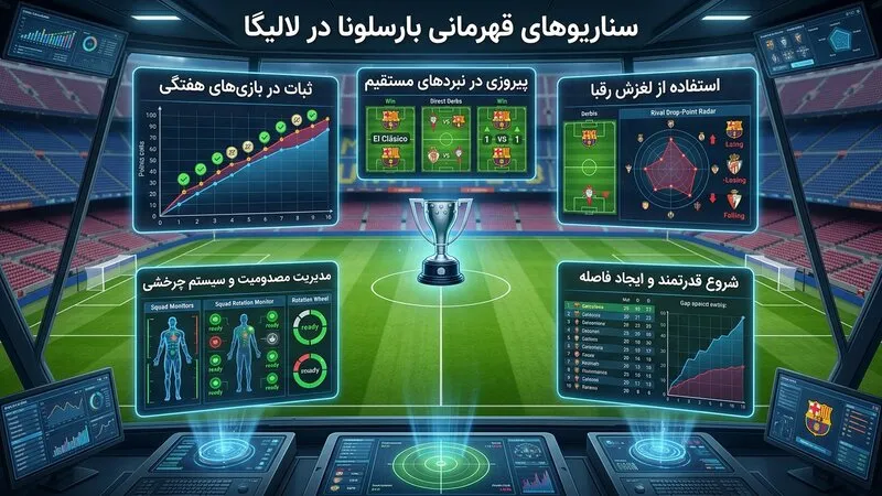 سناریوهای ممکن برای قهرمانی دوباره بارسلونا در لالیگا